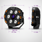 Lightfox 7" LASER LED Driving Spot Light (LF-DL-7LAS*2)