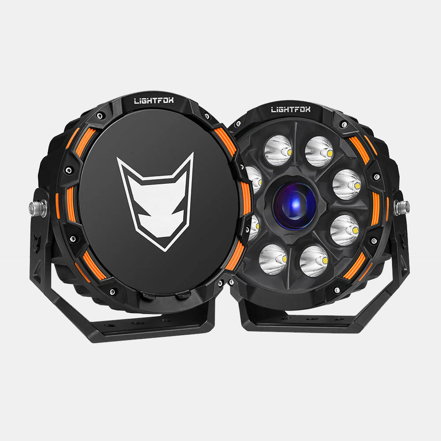 Lightfox 9" LASER LED Driving Spot Light (LF-DL-9LAS*2)