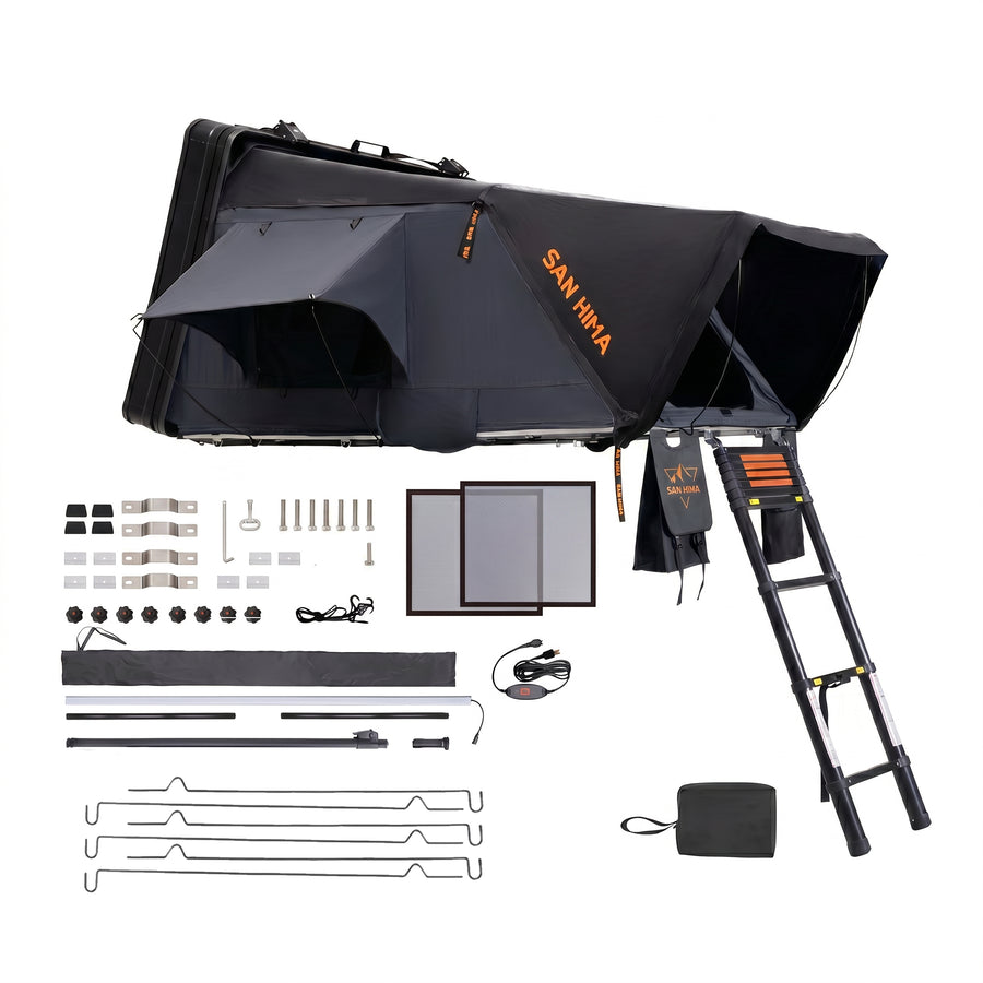 San Hima Jervis Waterproof Hardshell Rooftop Tent with Ladder