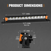 Lightfox 14" Single Row LED Light Bar (LF-LB-14SR
