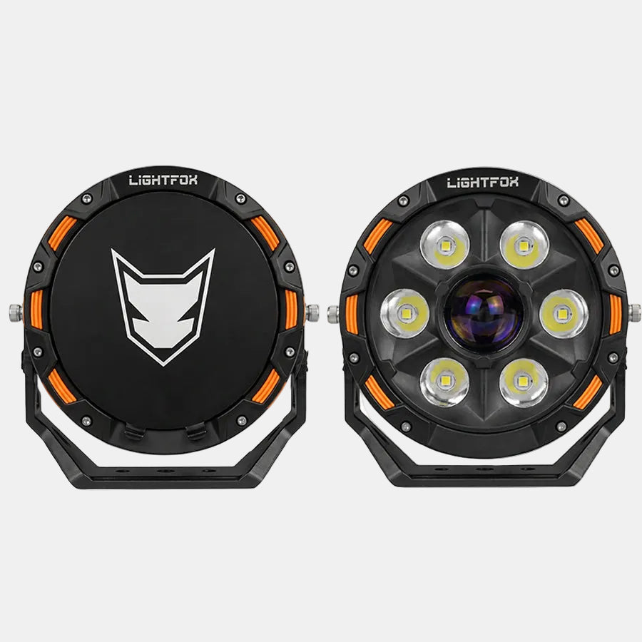 Lightfox 9" LASER LED Driving Spot Light (LF-DL-9LAS*2)