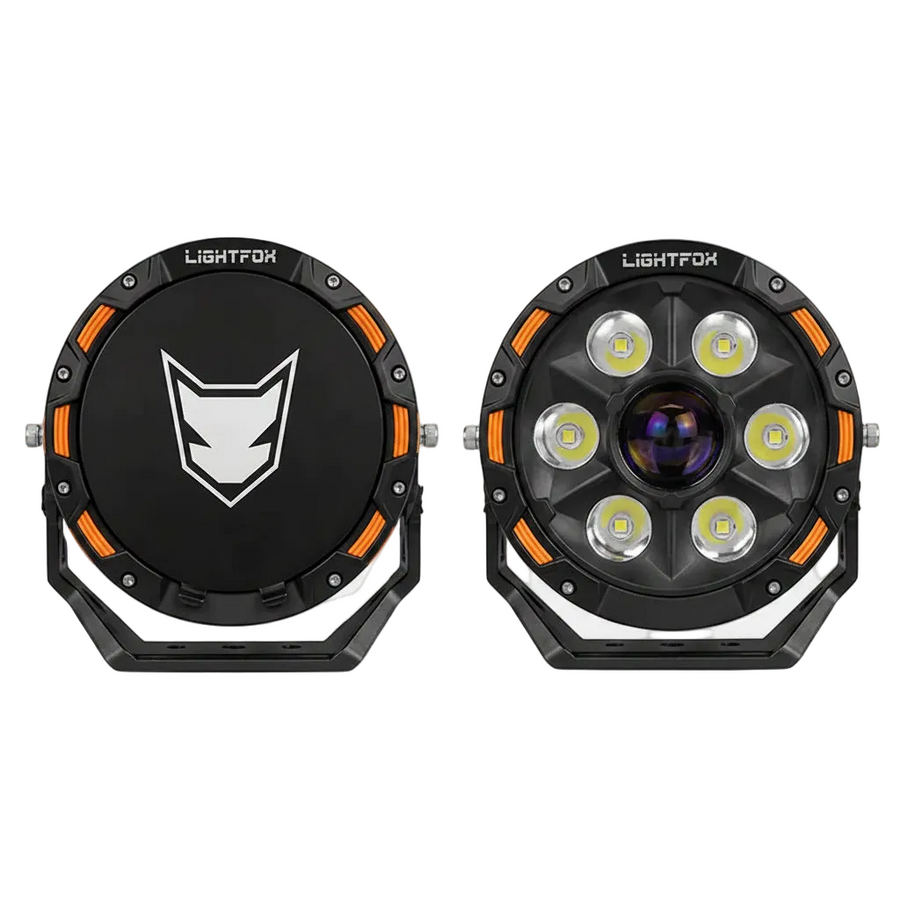 Lightfox 9" LASER LED Driving Spot Light (LF-DL-9LAS*2)
