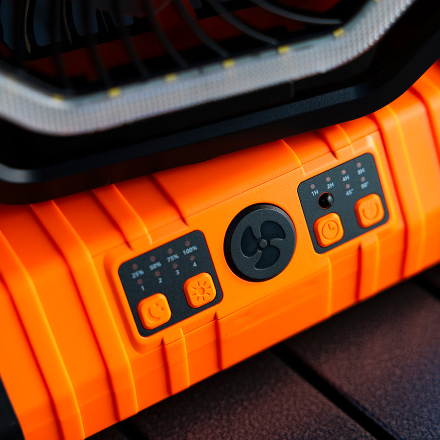 San Hima 20000 mAh Portable LED Camping Fan with Powerbank