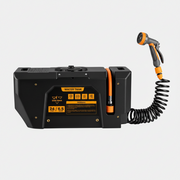 San Hima Battery Powered Portable 24L Water Tank and Shower Kit for Camping