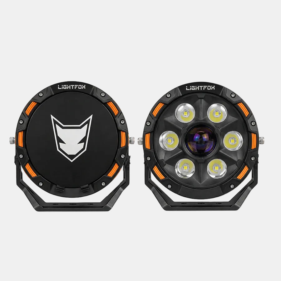 Lightfox 7" LASER LED Driving Spot Light (LF-DL-7LAS*2)
