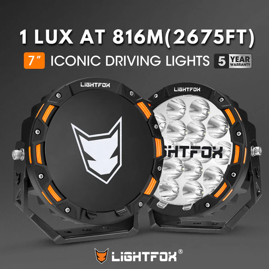 Lightfox 7" LED Driving Spot Light (DL-LED3-LF-UFA*2)