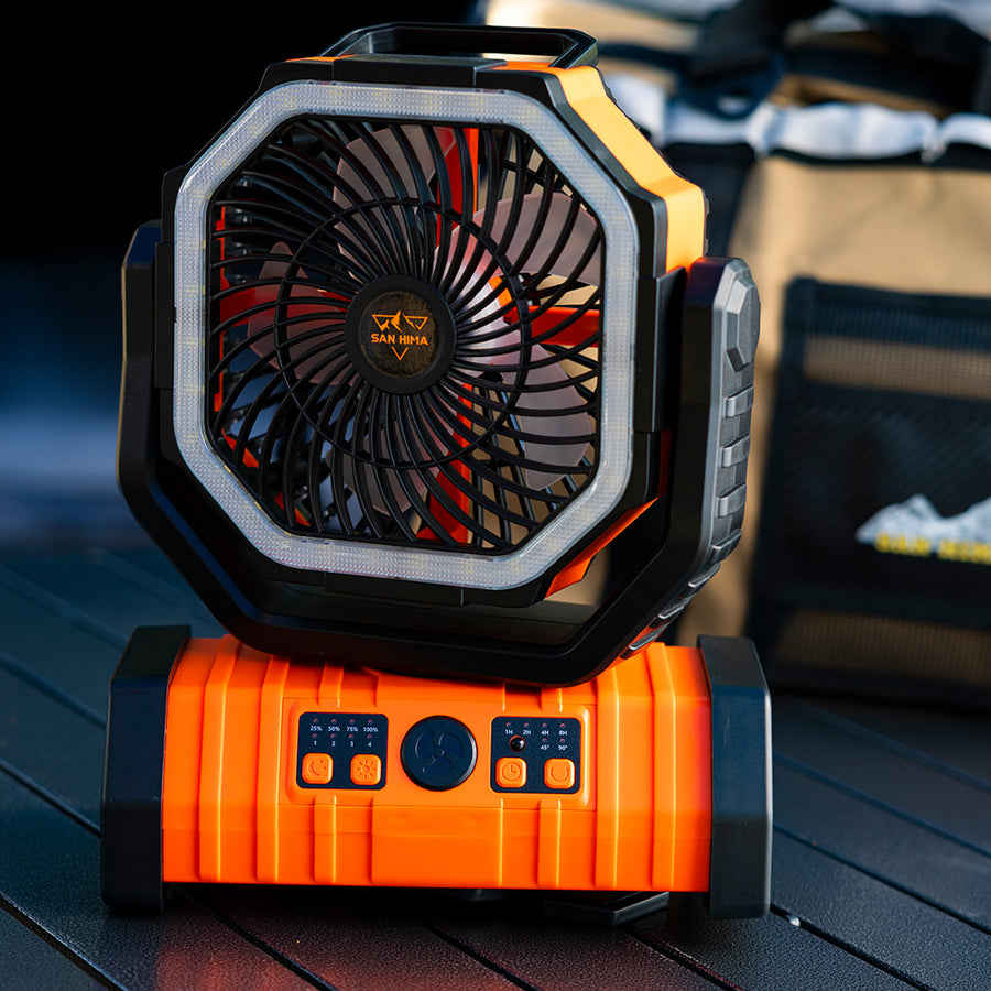 San Hima 20000 mAh Portable LED Camping Fan with Powerbank