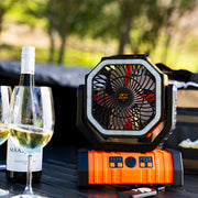 San Hima 20000 mAh Portable LED Camping Fan with Powerbank