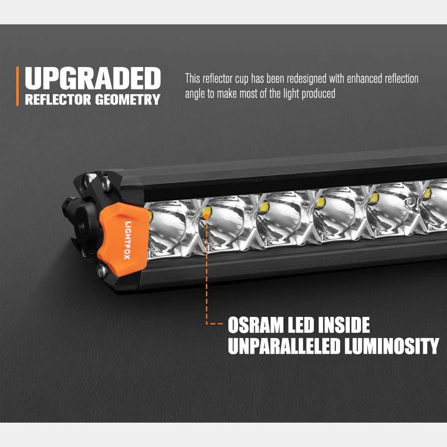 Lightfox 2x8'' Single Row LED Light Bar (LF-LB-8SR)