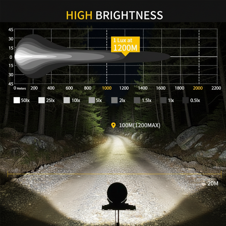 Deadtree 4x4 Spotlight Set 7 Inch with DRL (D-001)
