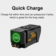 San Hima Battery Powered Portable 24L Water Tank and Shower Kit for Camping