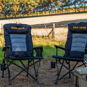 San Hima Folding Camping Chair Thick Padding Recliner