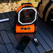 San Hima 20000 mAh Portable LED Camping Fan with Powerbank