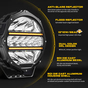 Deadtree 9" LED 4x4 Spotlights (D090-C9)