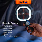 San Hima 20000 mAh Portable LED Camping Fan with Powerbank