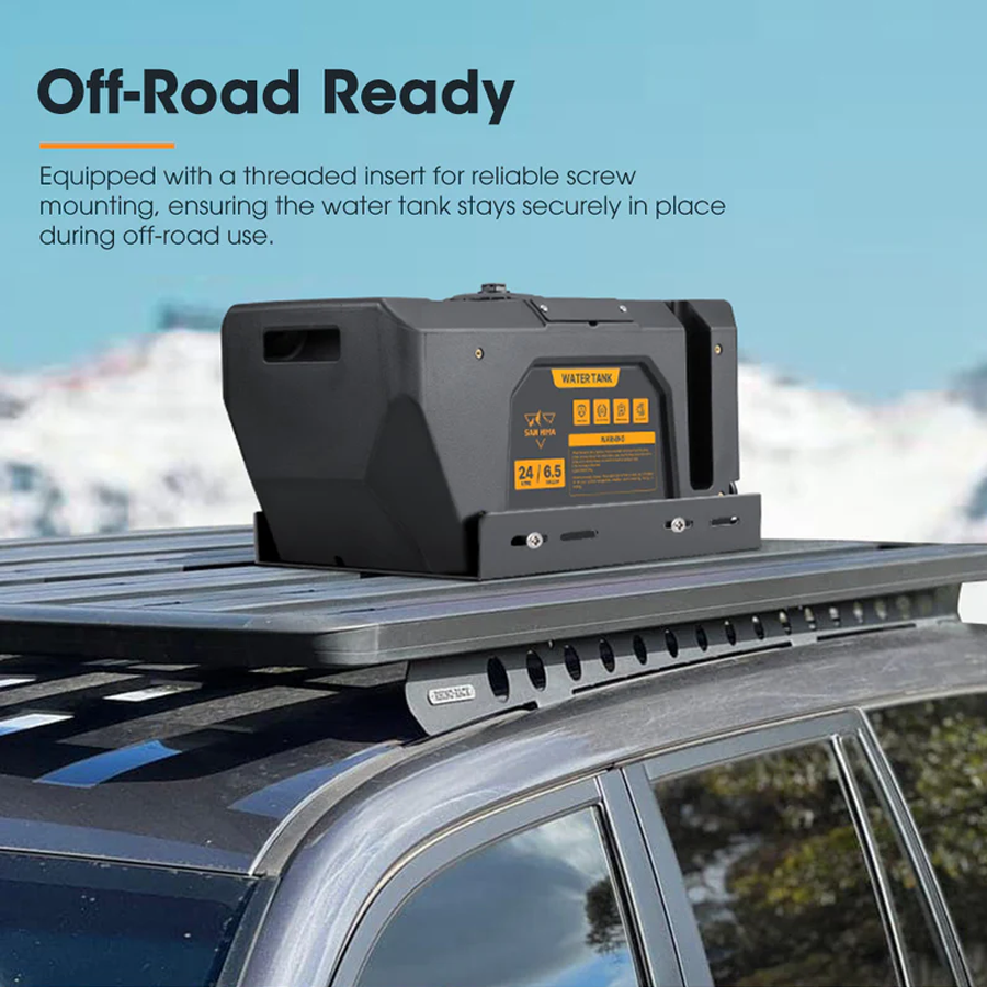 San Hima Battery Powered Portable 24L Water Tank and Shower Kit for Camping