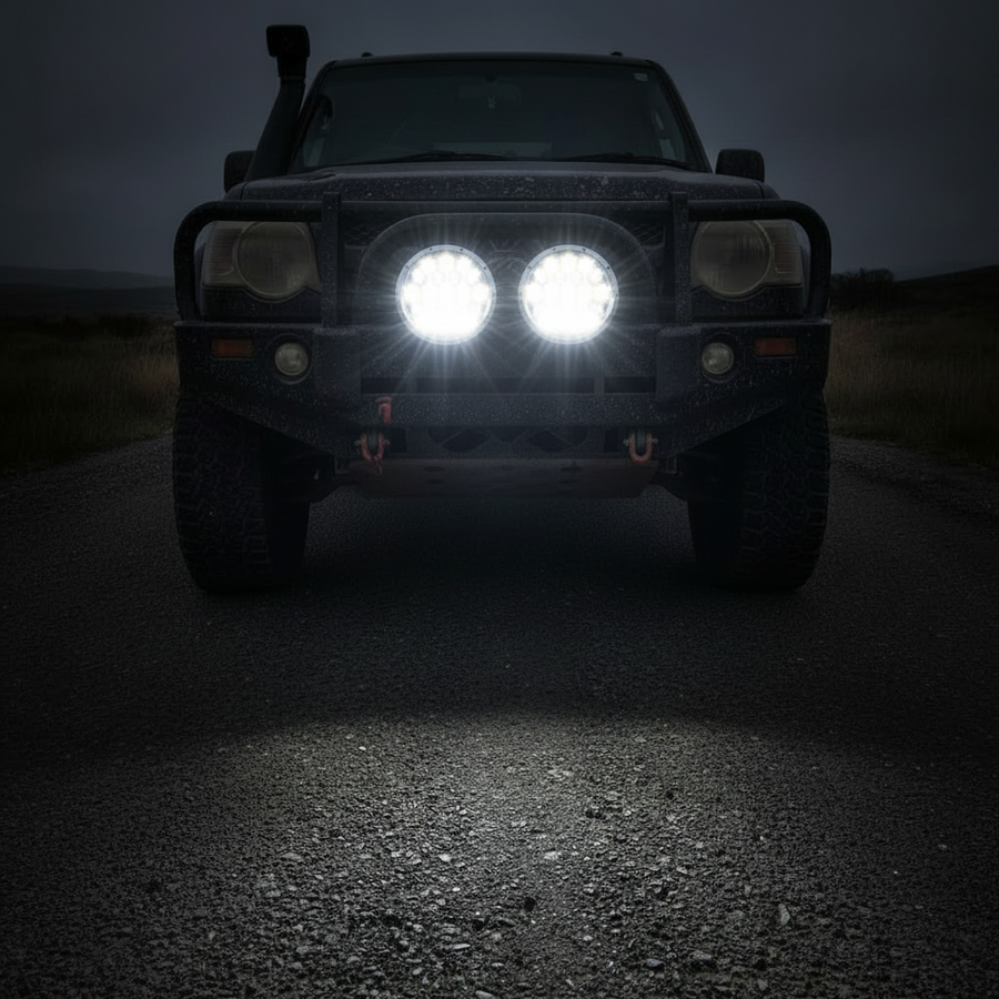 Deadtree 4x4 Spotlight Set 7 Inch with DRL (D-001)