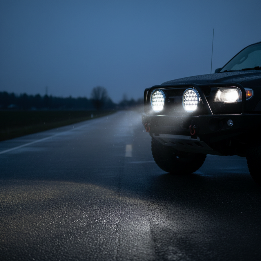 Deadtree 4x4 Spotlight Set 7 Inch with DRL (D-001)