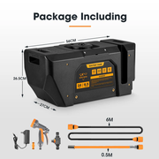 San Hima Battery Powered Portable 24L Water Tank and Shower Kit for Camping