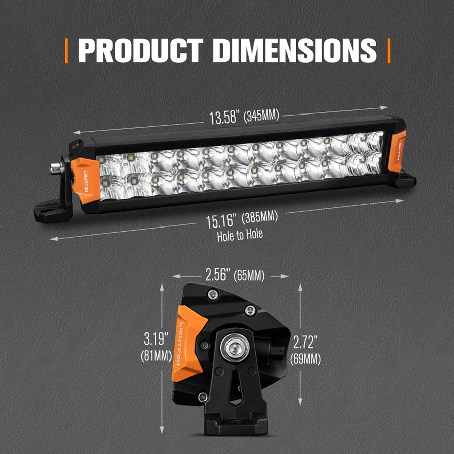Lightfox 12" Double Row LED Light Bar (LF-LB-12DR)