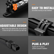 Lightfox 14" Single Row LED Light Bar (LF-LB-14SR