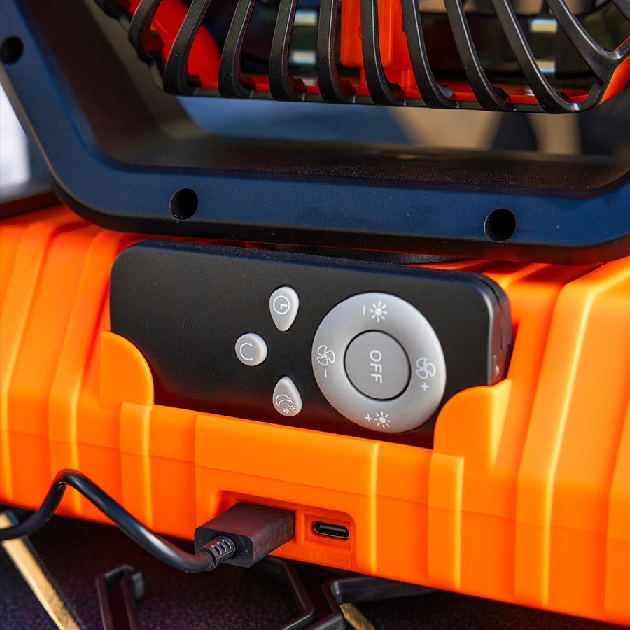 San Hima 20000 mAh Portable LED Camping Fan with Powerbank