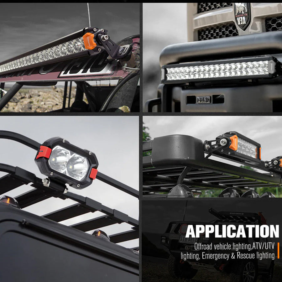 Lightfox 2x8'' Single Row LED Light Bar (LF-LB-8SR)