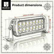 Deadtree 10" 100W LED Light Bar (DT-D6D1-10)