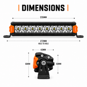 Lightfox 2x8'' Single Row LED Light Bar (LF-LB-8SR)