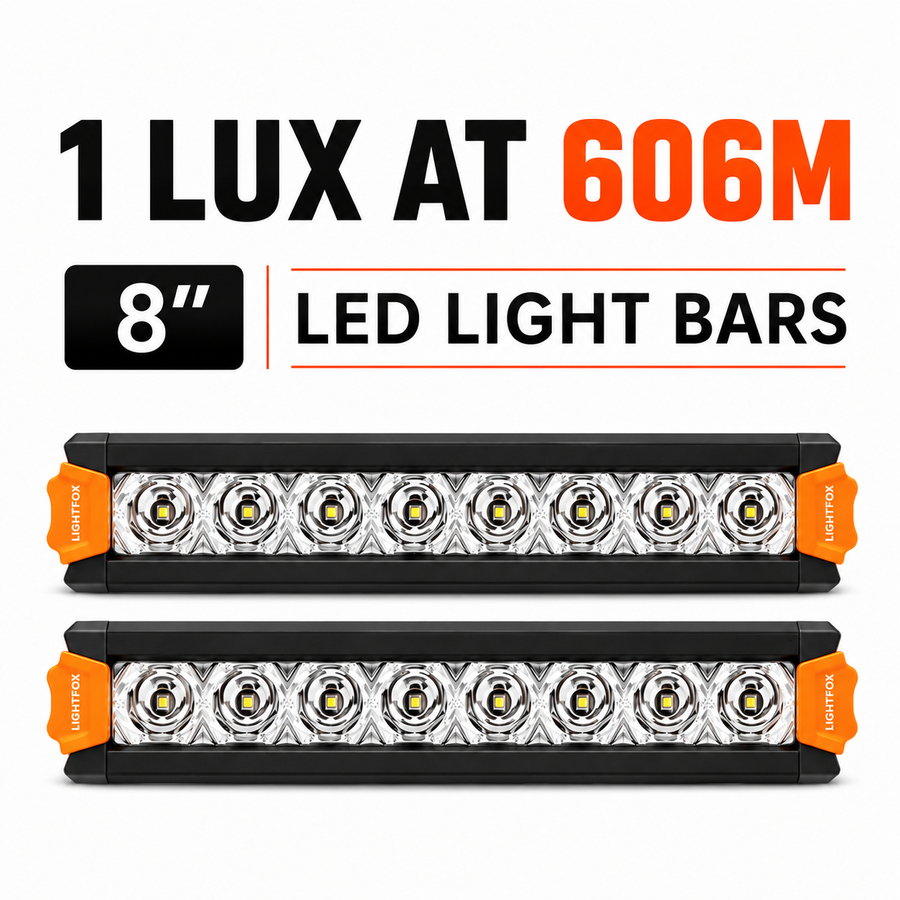 Lightfox 2x8'' Single Row LED Light Bar (LF-LB-8SR)