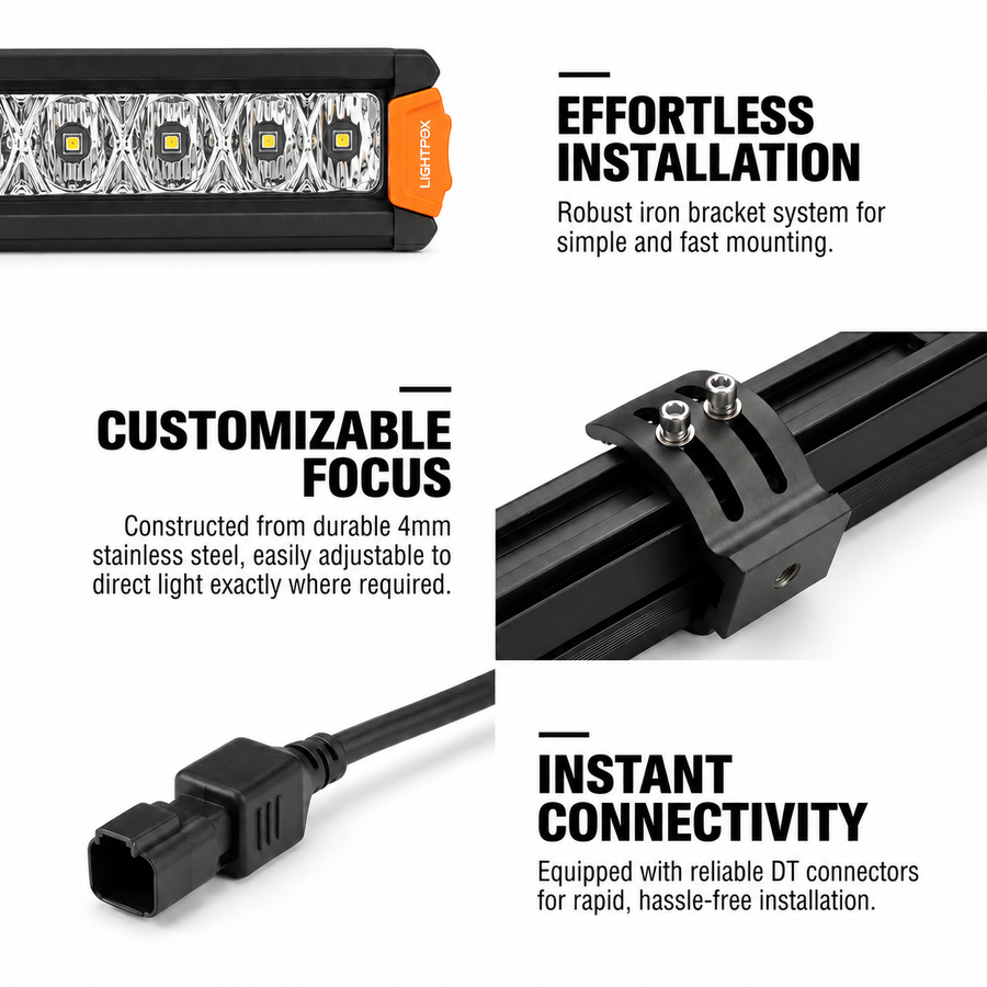 Lightfox 14" Single Row LED Light Bar (LF-LB-14SR)