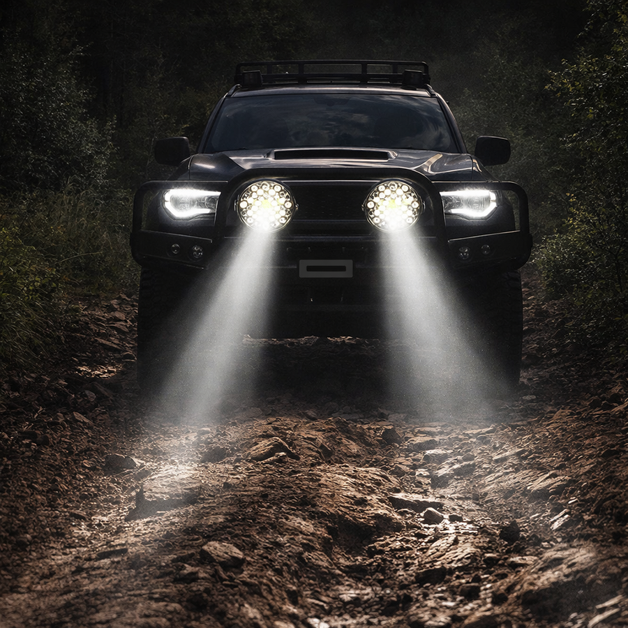 Deadtree 4x4 Spotlight Set 7 Inch with DRL (D-001)