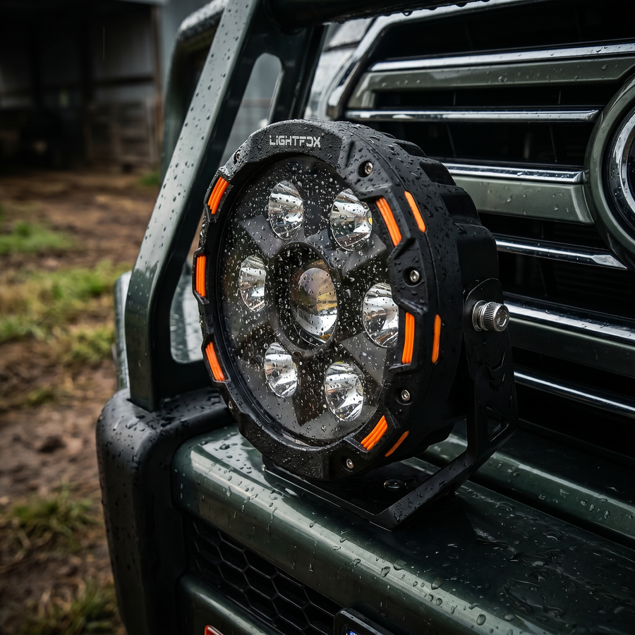 Lightfox 9" LASER LED Driving Spot Light (LF-DL-9LAS*2)