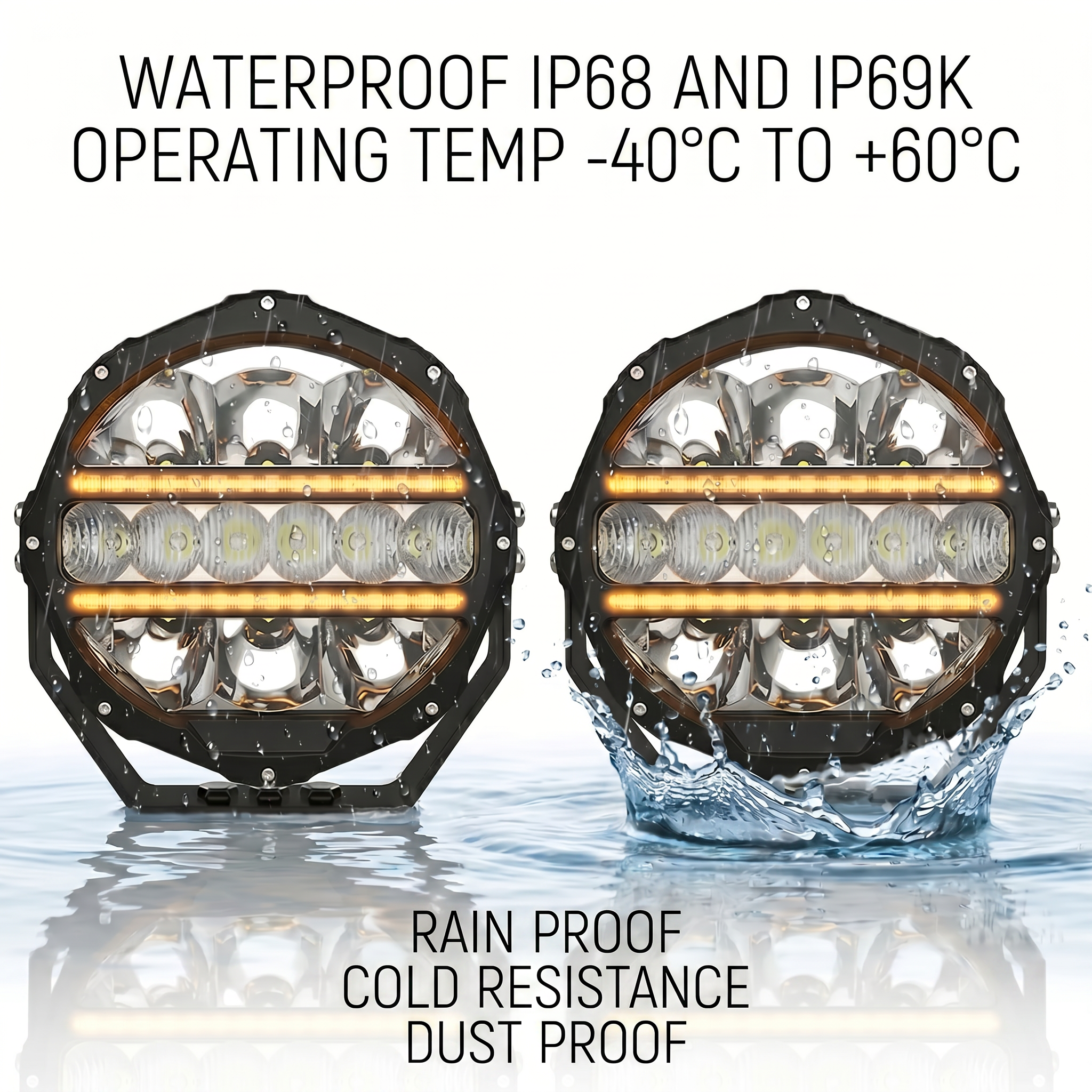 Deadtree 7'' LED 4x4 Spotlights (D090-C)