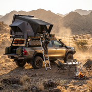 San Hima Jervis Waterproof Hardshell Rooftop Tent with Ladder