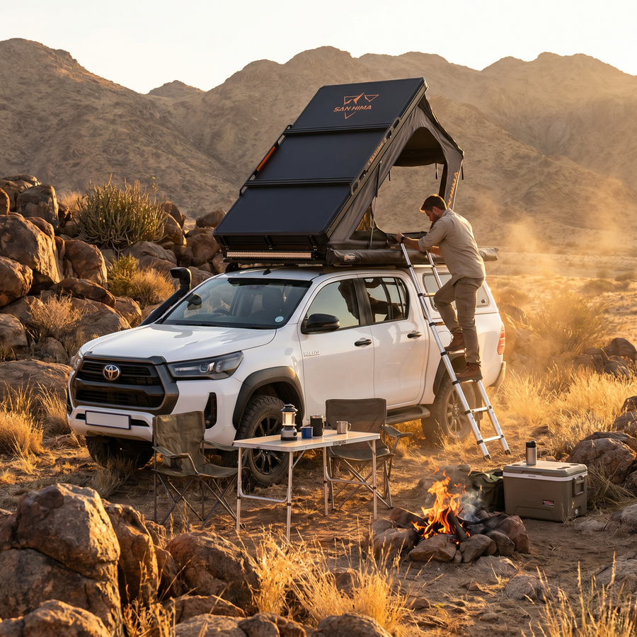 San Hima Kalbarri Gen 2 Hardshell Roof Top Tent With Ladder