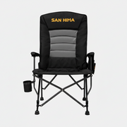 San Hima Folding Camping Chair Thick Padding Recliner