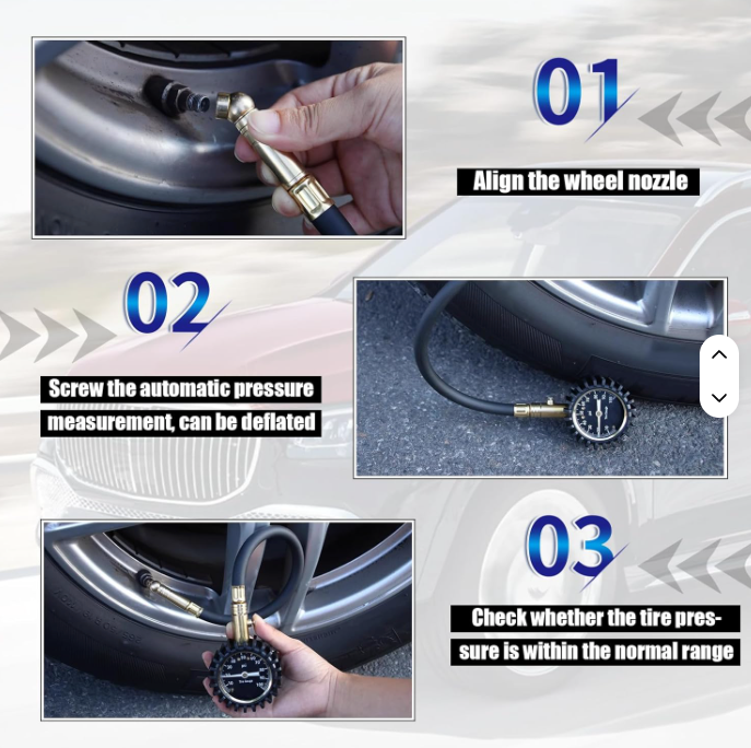 Deadtree Analogue Tyre Pressure Gauge