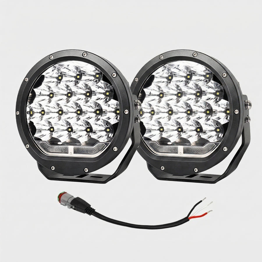 Deadtree 4x4 Spotlight Set 7 Inch with DRL (D-001)