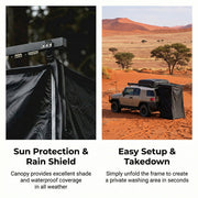 Deadtree Instant Fold Out Shower Tent Awning