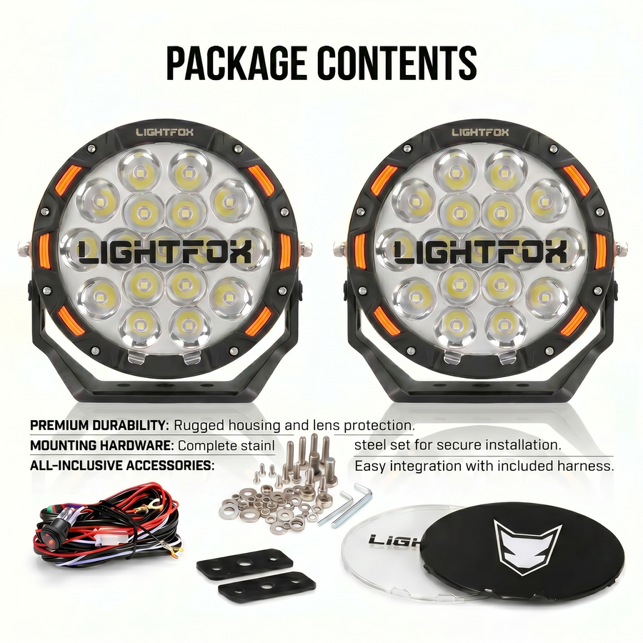Lightfox 7" LED Driving Spot Light (DL-LED3-LF-UFA*2)