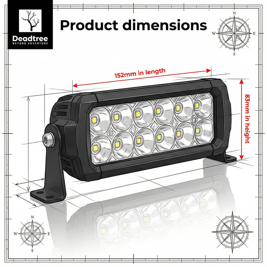 Deadtree 6" 60W LED Light Bar (DT-D6D1-6)
