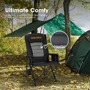 San Hima Folding Camping Chair Thick Padding Recliner