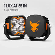 Lightfox 5" LED Pod Lights (LF-PL5-ORG-LED)