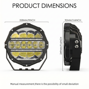 Deadtree D090 Combo — 9" Spotlight Pair + Free 20" Light Bar
