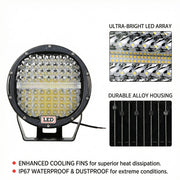 Deadtree 9" LED 4x4 Spotlights (903H)