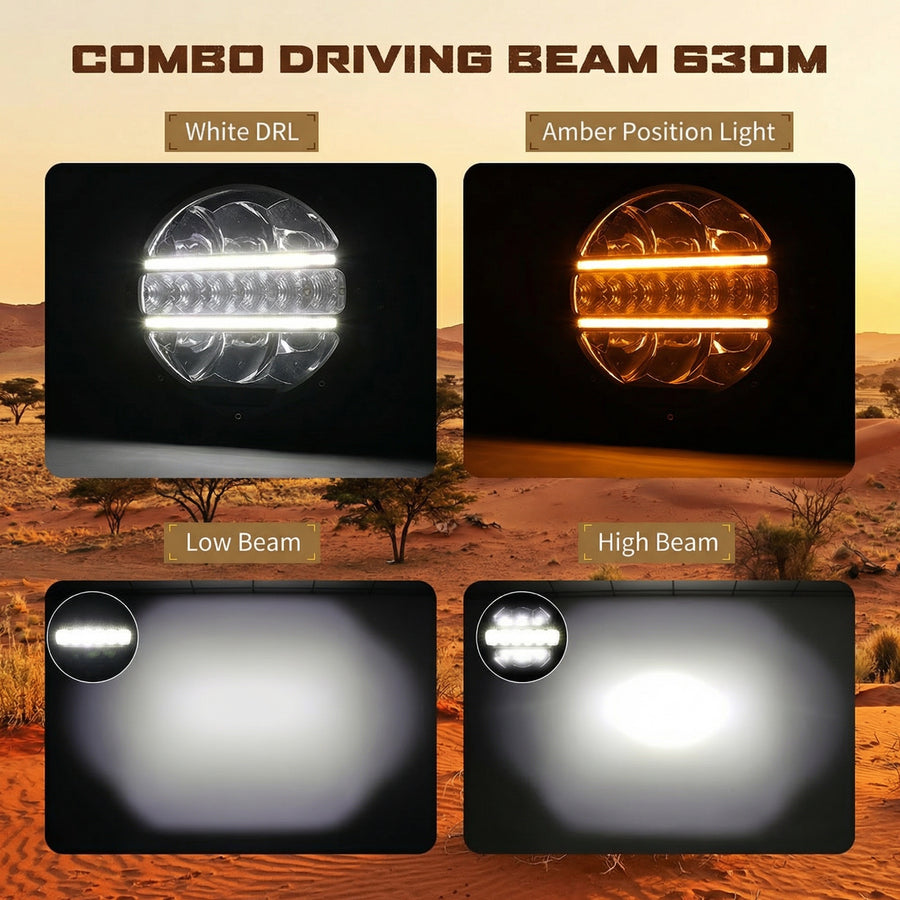 Deadtree 7'' LED 4x4 Spotlights (D090-C)