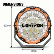 Lightfox 7" LED Driving Spot Light (LF-DL7-PF*2)