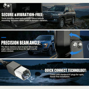 Deadtree 9 inch Pathfinder Spotlights with DRL (ALO-P-R-9-R11Y-AW)