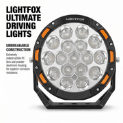 Lightfox 7" LED Driving Spot Light (DL-LED3-LF-UFA*2)